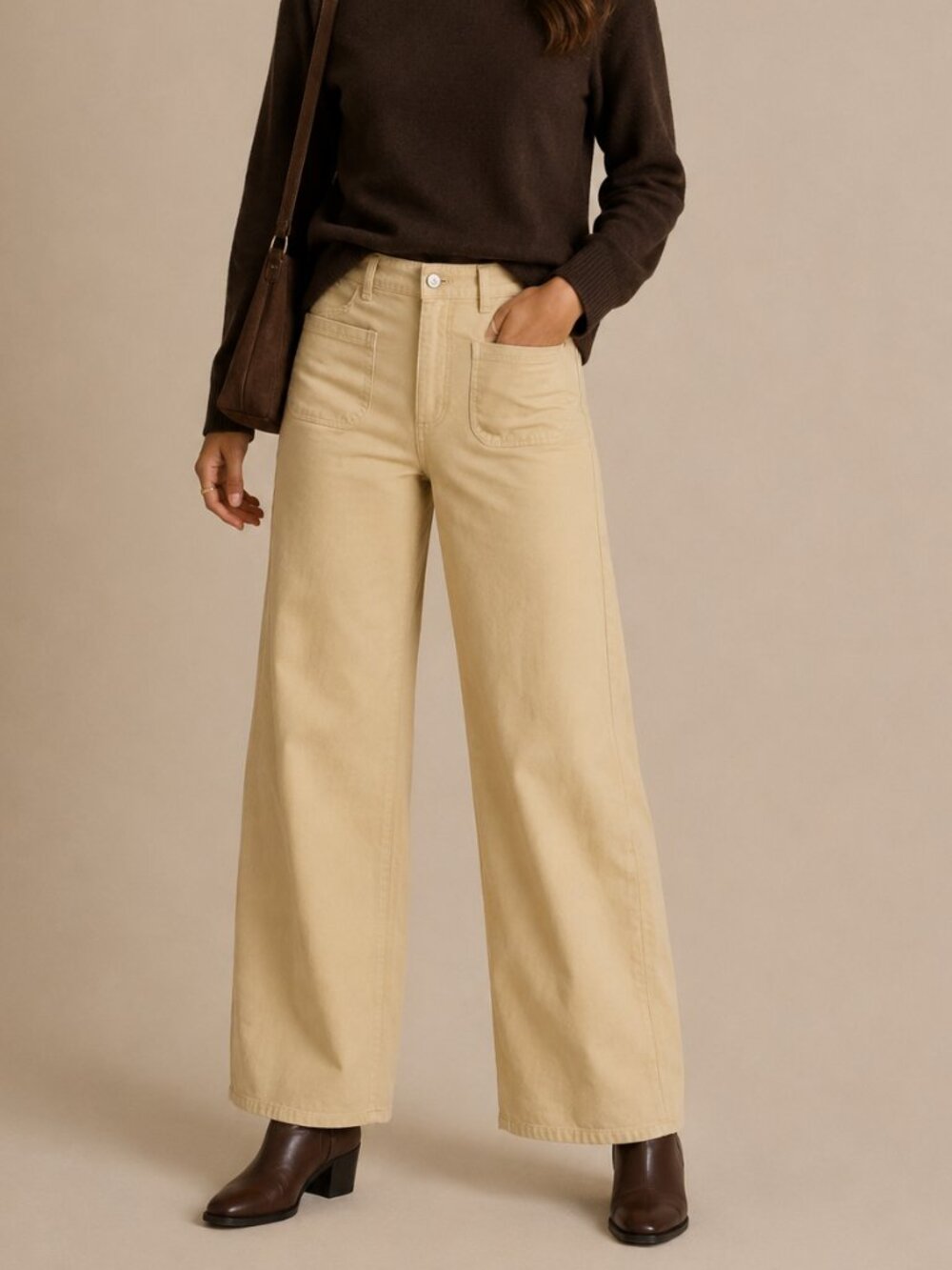 Rouje Swan Wide Leg Pants Butter Yellow Sz 27